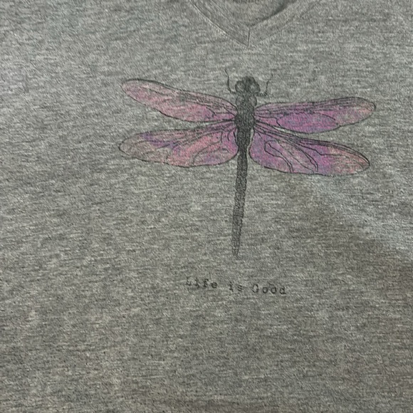 Life is Good with dragonfly T-shirt - Picture 3 of 4